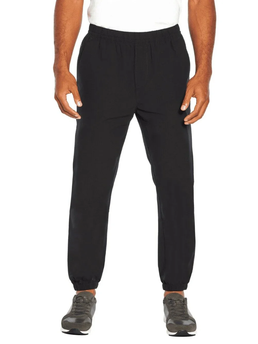 Banana Republic Mens Stretch Tech Jogger Slim Fit Black Size Medium